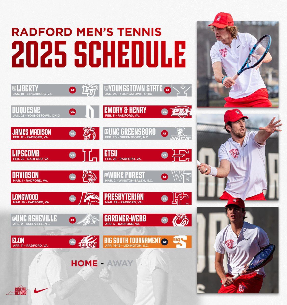 The 2025 season is right around the corner! 💪

🗓 | tinyurl.com/34t4xxfv

#RiseAndDefend