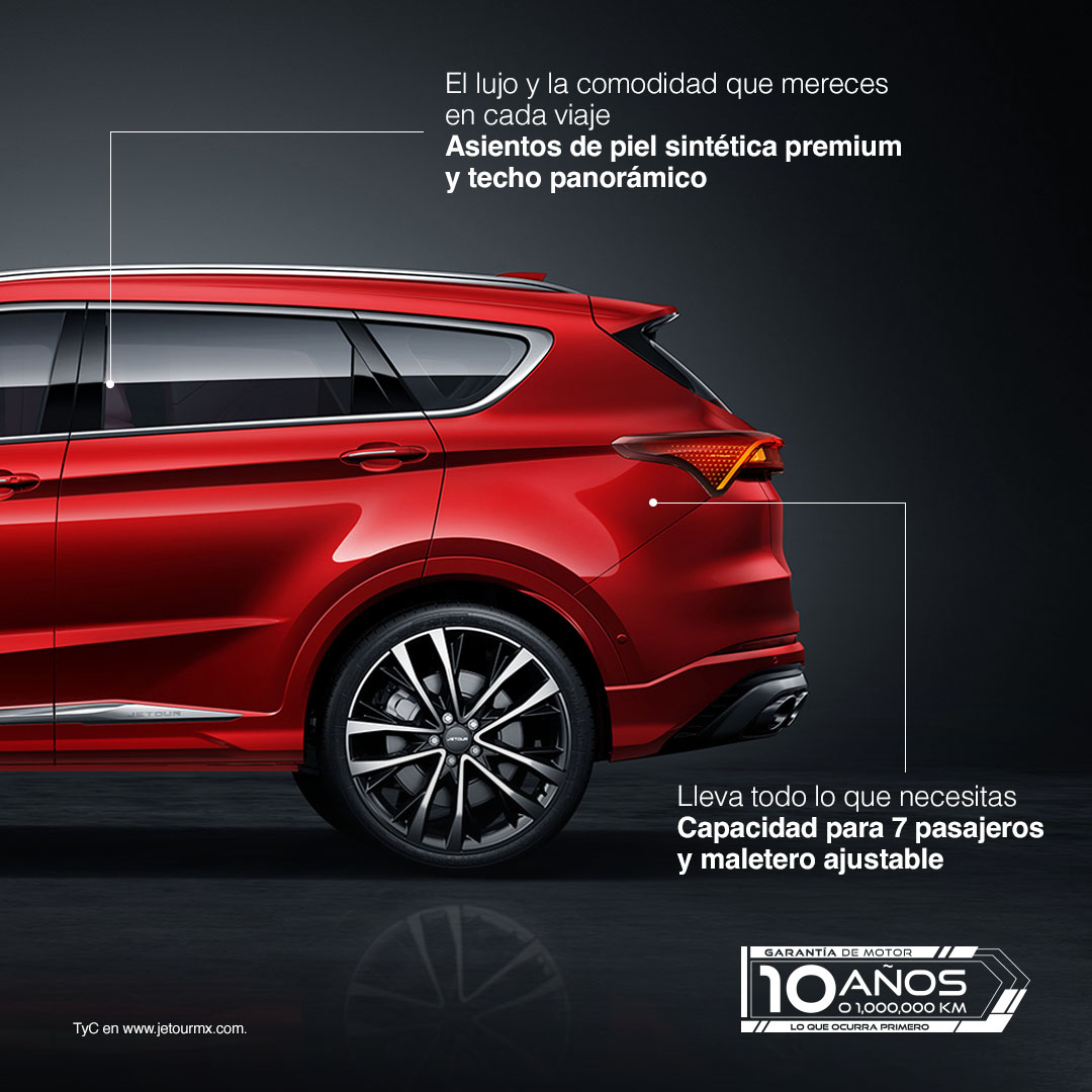 Haz de la X70 PLUS la elección perfecta para tus viajes.

La SUV que transforma cada trayecto en una experiencia inolvidable. 😍🛣️ #JetourMéxico #X70Plus