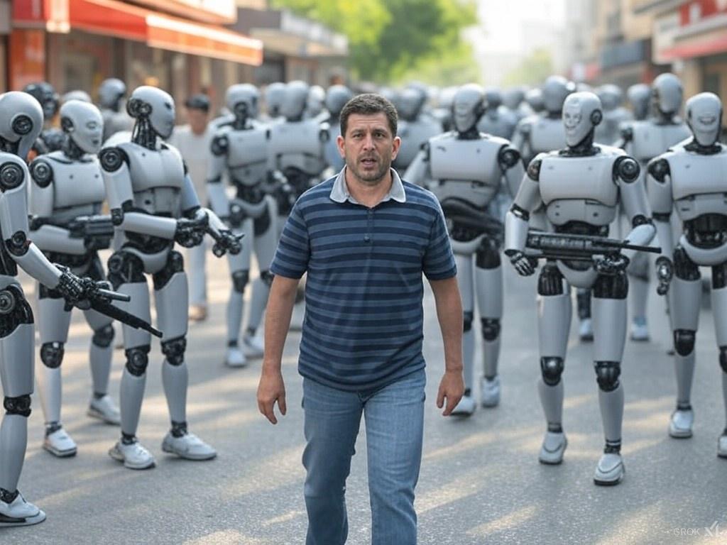 AnanyaAyer's tweet image. Future wars will be fought between &quot;Robot Armies&quot; and that one tech enabled dude misusing his &quot;new powers&quot;. 
#techtoon #TechNews