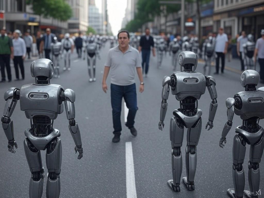 AnanyaAyer's tweet image. Future wars will be fought between &quot;Robot Armies&quot; and that one tech enabled dude misusing his &quot;new powers&quot;. 
#techtoon #TechNews