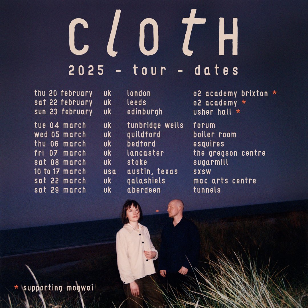 The New Year is upon us and we’ll be heading out on the road with <a href="/mogwaiband/">Mogwai</a> in February and then for a big ol’ UK headline tour in March 🚐 Playing a bunch of places we’ve never been to and quite excited about that we’ll have you know

Tickets for all shows at the link in bio x