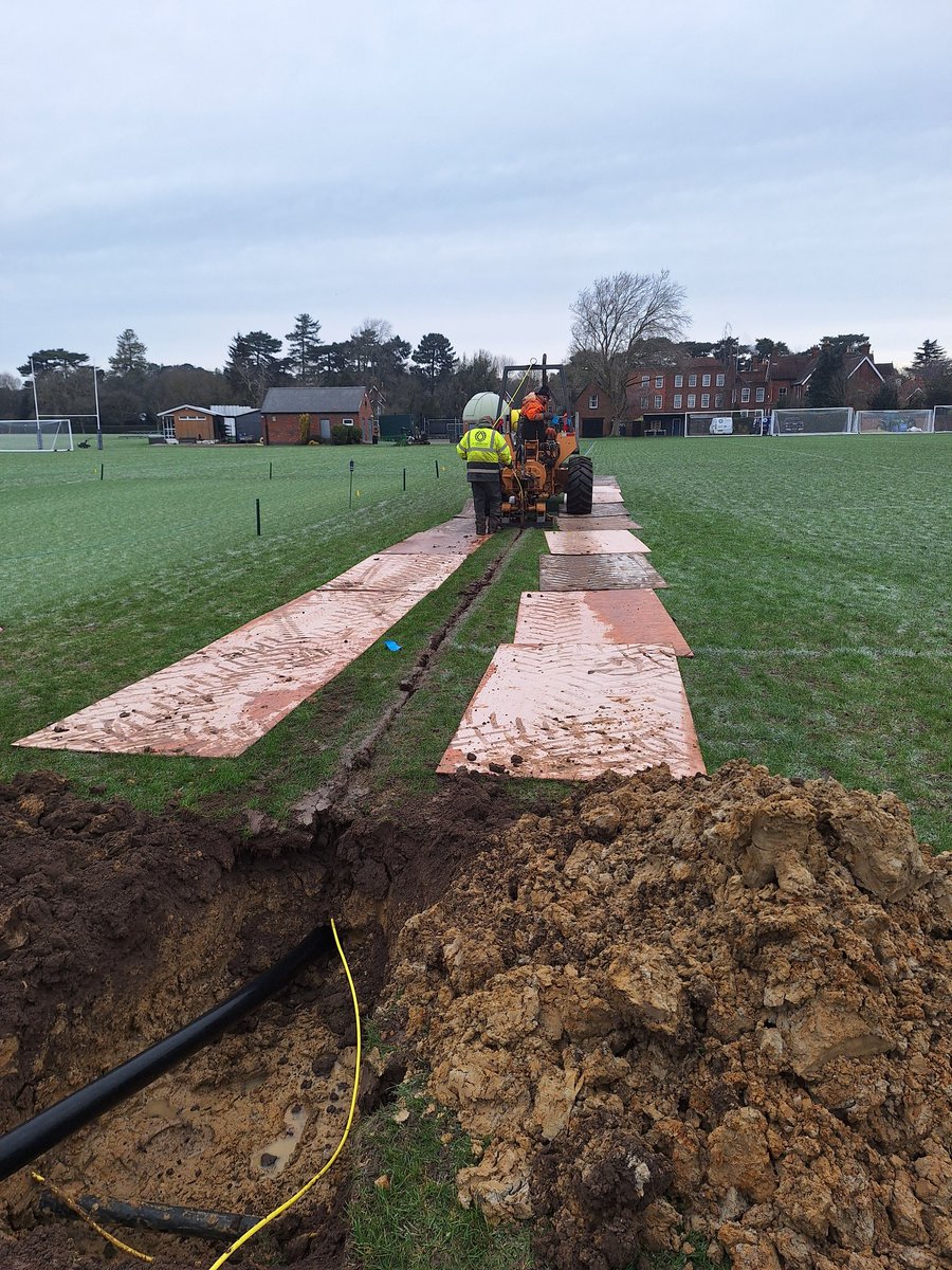 Started work on the irrigation install at Bedford this week. 

<a href="/JKIrrigation/">JK Irrigation</a> doing the install, water points around the field, and pop-ups for the 3 main squares. 

Really pleased get this project going. John and his team always do a fantastic job.