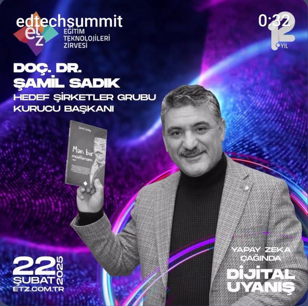 Hedef Şirketler Grubu Kurucu Başkanı Doç. Dr. Şamil Sadık 𝟏𝟐. 𝐄𝐓𝐙’𝐝𝐞!

🚀Bu büyük dijital dönüşümün eşiğinde, geleceğe yön vermek ve bu uyanışın aktif bir parçası olmak için 𝗘𝗧𝗭’𝗱𝗲 yerinizi ayırtın.𝘄𝘄𝘄.𝗲𝘁𝘇.𝗰𝗼𝗺.𝘁𝗿
🗓️ 22 Şubat 2025  
📍Radisson Blu hotel