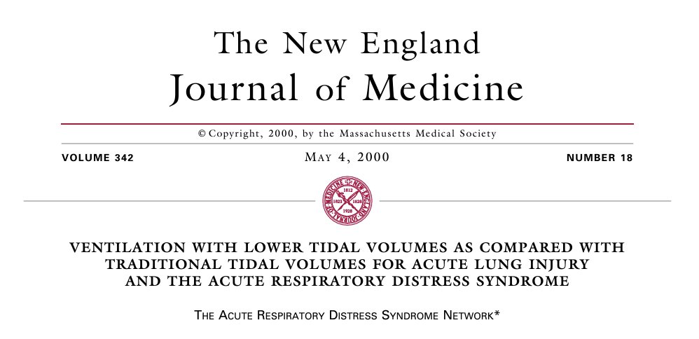 IMCrit (@im_crit_) on Twitter photo ICU Studies - Return to the Classics:
It’s been ~25 yrs since the ARMA study showed that ventilation of ARDS patients w a lower tidal volume (Vt) results in ⬇️ mortality & ⬆️ the number of days without ventilator use. It’s also common belief that using volume-controlled (VC) ICU Studies - Return to the Classics:
It’s been ~25 yrs since the ARMA study showed that ventilation of ARDS patients w a lower tidal volume (Vt) results in ⬇️ mortality & ⬆️ the number of days without ventilator use. It’s also common belief that using volume-controlled (VC)