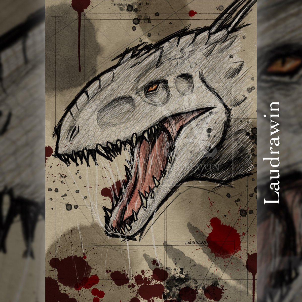 laudrawin's tweet image. 🧬INDOMINUS REX🧬

#indominusrex #jurassicpark #jurassicworld @JurassicWorld #fanart