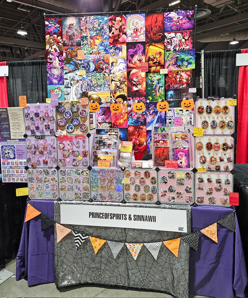 PrinceofSpirits's tweet photo. All set up for @AnimeLosAngeles Day 1! #ala20 #animelosangeles #animelosangeles2025 https://t.co/APHonGzKli