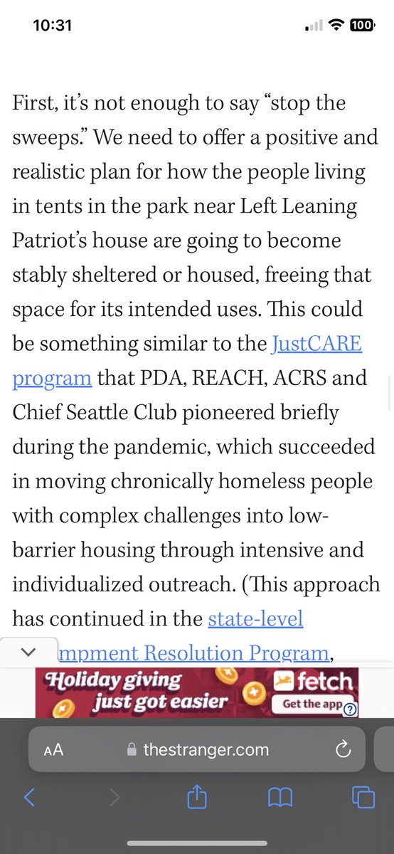 The new Stranger article on homelessness is wild. Explicitly identifies the median Seattle voter as “Left Leaning Patriot” from the NYT comment section. Admits he lives in Mercer Island. Then says we need to be worried about the tents in the park by Left Leaning Patriot’s house.