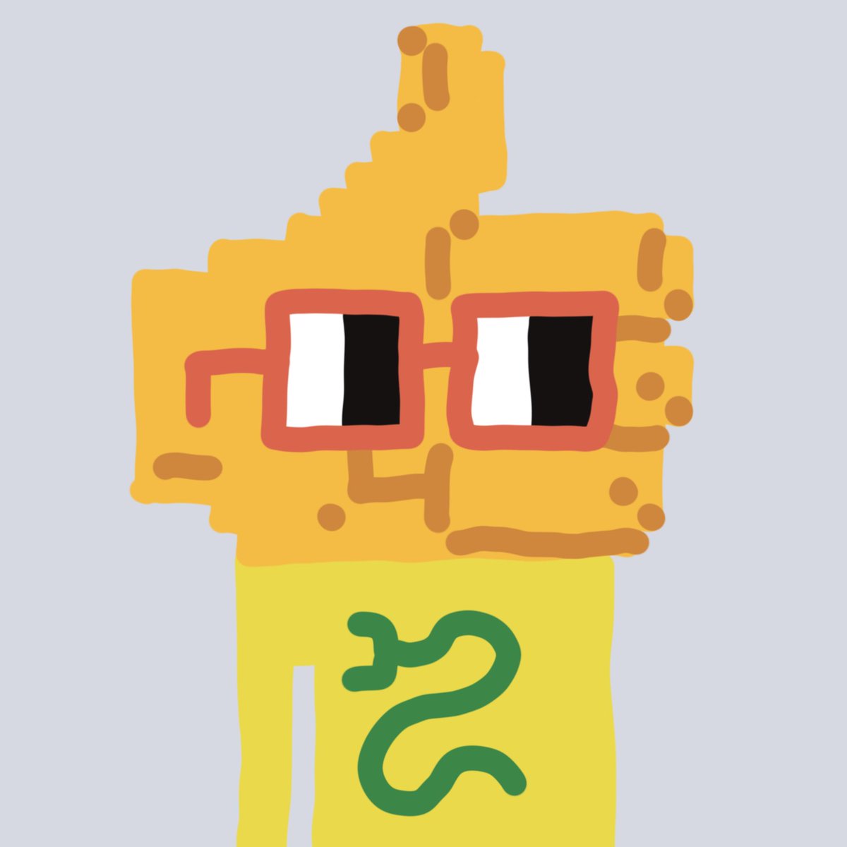 Noun 1377 👉 nouns.wtf/noun/1377

same but with less effort (pixels) and more fine art (hand-drawn) 🧃🧃