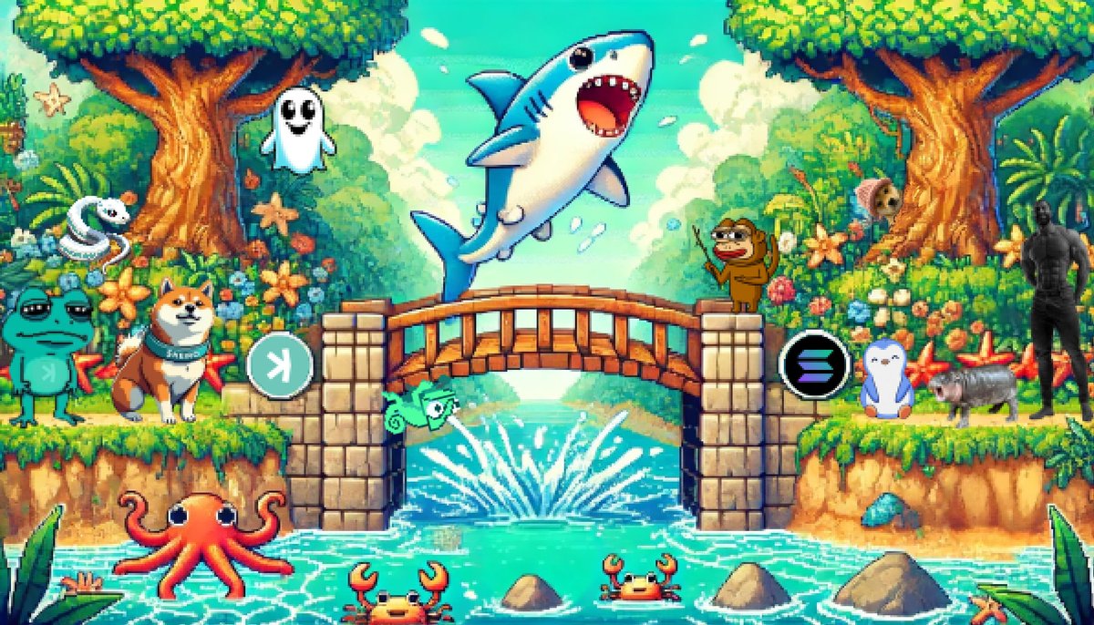 🚨 $SHARKY ANNOUNCEMENT 🚨

The journey of $SHARKY across the bridge to a new deep, pixelated sea has begun!

Come one, come all—small $SHARKY s, big $SHARKY s, and Whale $SHARKY s! 

Join us in creating a massive Kaspa pixel wave on Solana!

Track and trade $SHARKY on