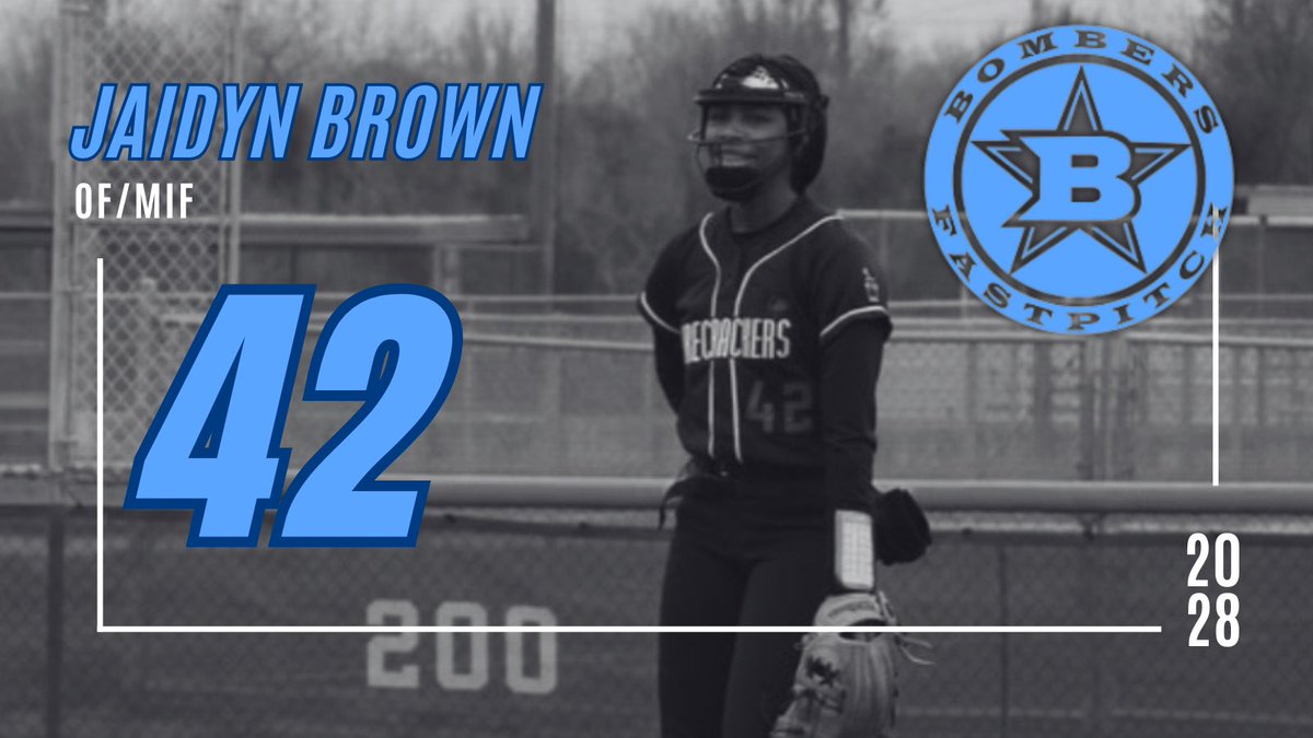 Texas Bombers Gold KTX (@bombersktx) on Twitter photo 🚨‼️Roster Alert‼️🚨
Introducing #42 <a href="/jaidynsoftball/">Jaidyn Brown</a> Jaidyn is an #uncommitted #co2028 outfielder and middle infielder. Welcome to #bombernation Jaidyn!
#alwaysinthefight 🚨‼️Roster Alert‼️🚨
Introducing #42 <a href="/jaidynsoftball/">Jaidyn Brown</a> Jaidyn is an #uncommitted #co2028 outfielder and middle infielder. Welcome to #bombernation Jaidyn!
#alwaysinthefight