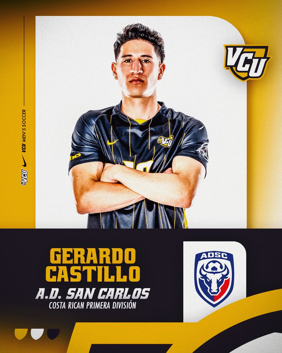 Gerardo Castillo will begin his professional career with A.D. San Carlos in the Costa Rican Primera Division this weekend!

Good luck, Gera!👏

#LetsGoVCU | bit.ly/3DYHjcy