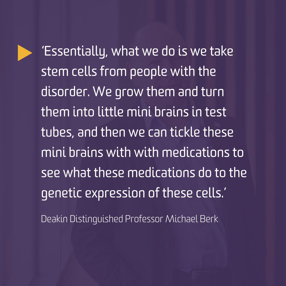 IMPACT (@impactdeakin) on Twitter photo Deakin Distinguished Professor Michael Berk joined the Well, Well, Well podcast (JOY 94.9) to discuss the research behind the CADET Trial, which aims to provide a much-needed treatment alternative for adults with severe depression. Listen: deakin.au/3WcjHHQ Deakin Distinguished Professor Michael Berk joined the Well, Well, Well podcast (JOY 94.9) to discuss the research behind the CADET Trial, which aims to provide a much-needed treatment alternative for adults with severe depression. Listen: deakin.au/3WcjHHQ