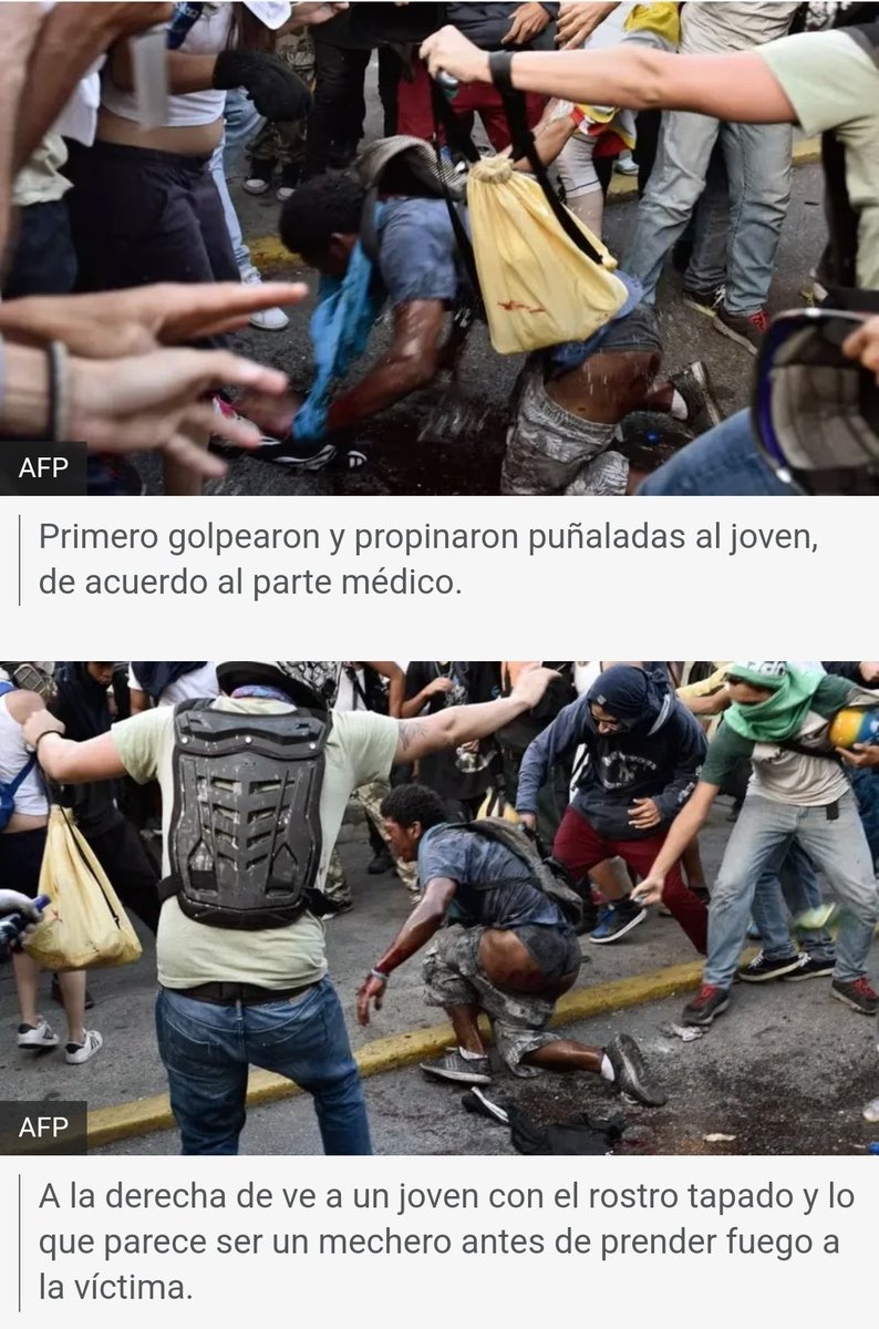 El Presidente de Ecuador habla de la dictadura de Nicolás Maduro y pone una foto de Orlando Figueroa, asesinado, apuñalado y quemado vivo, por la oposición durante las guarimbas de 2017.