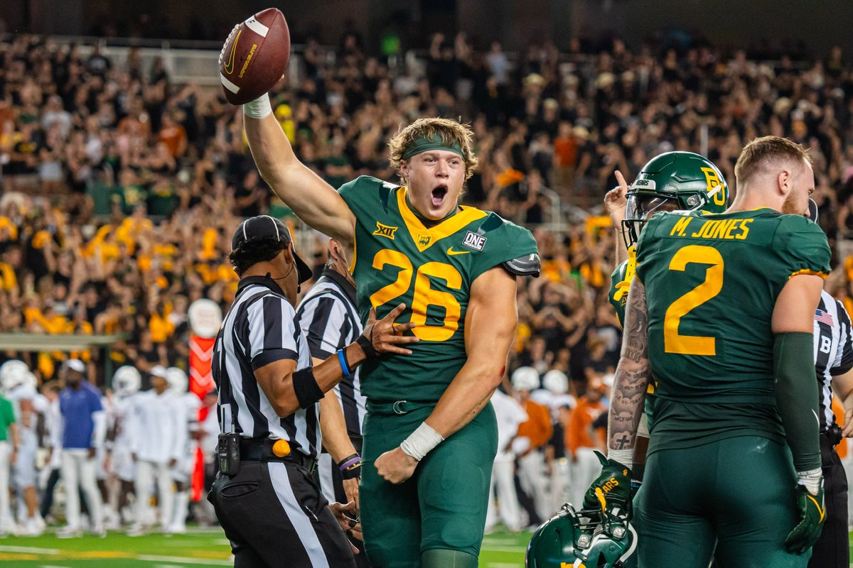 Ben Criddle (@criddlebenjamin) on Twitter photo The news BYU Cougar <a href="/GarrisonGrimes/">Garrison Grimes</a>...
On coming back to Provo: "I'm excited to be here. I miss the mountains."
On his recruitment: "I was originally getting recruited by Baylor. I wasn't huge on Baylor at first. But then my dad got hired there. Being close to family was a big The news BYU Cougar <a href="/GarrisonGrimes/">Garrison Grimes</a>...
On coming back to Provo: "I'm excited to be here. I miss the mountains."
On his recruitment: "I was originally getting recruited by Baylor. I wasn't huge on Baylor at first. But then my dad got hired there. Being close to family was a big