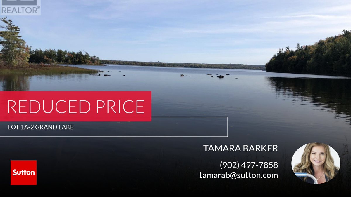 📍 Reduced Price 📍 This recently reduced home at Lot 1a-2 Grand Lake in Enfield won't last long, so, don't wait to set up a showing! Reach out here or at (902) 497-7858 for more information!

Tamara Barker
Your Premier Real Estate... tamarabarker.sutton.com/showcase/lot-1…