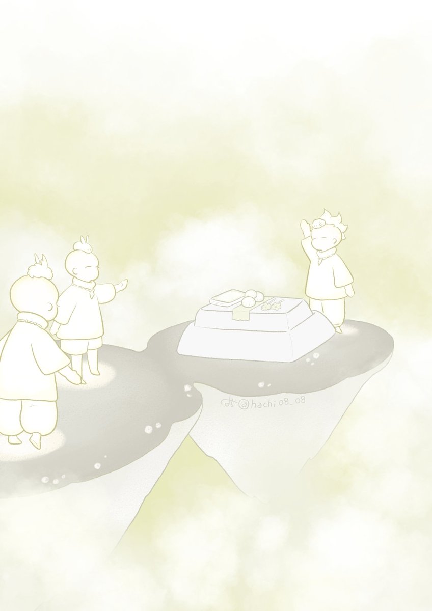 「神殿に納められた物は天に届きます 」|はちのイラスト
