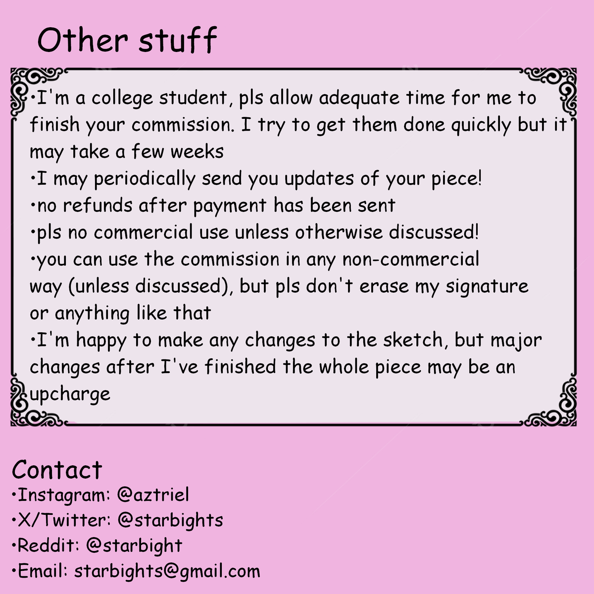 starbights's tweet image. COMMISSIONS ARE OPEN!!!!
here is all the info, pls dm me if you're interested in buying one!!♡
rt is appreciated for this&lt;3