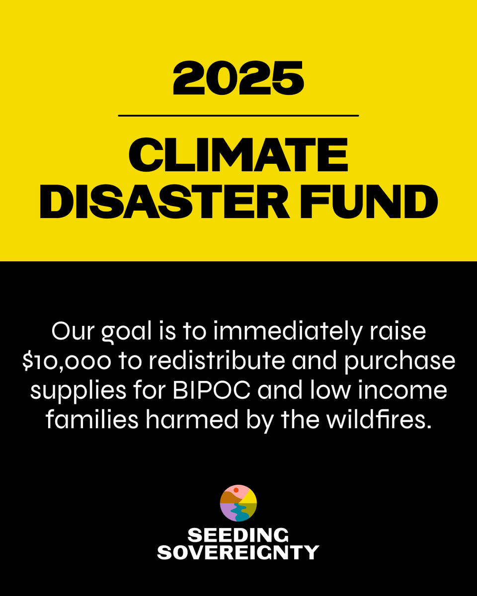 Our goal: raise $10,000 to support BIPOC &amp; low-income families harmed by wildfires. We have a team member in LA facilitating urgent community care. The Rapid Response Climate Disaster Fund delivers critical supplies &amp; aid.

Donate now: secure.qgiv.com/for/climatedis…

#WeKeepUsSafe