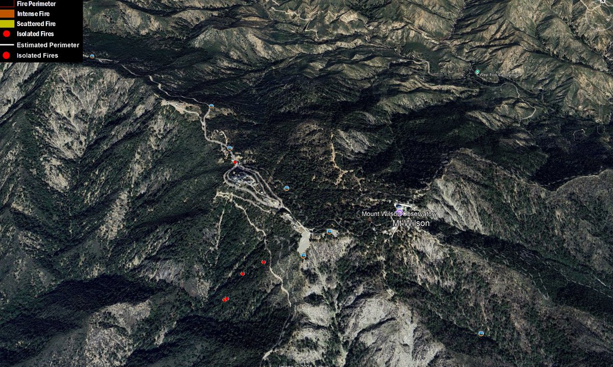 engineco16's tweet photo. @BillMelugin_ And the brush clearance. up there is terrible. On the right is burn scar from the 2020 #BobcatFire https://t.co/hAxShtoutj