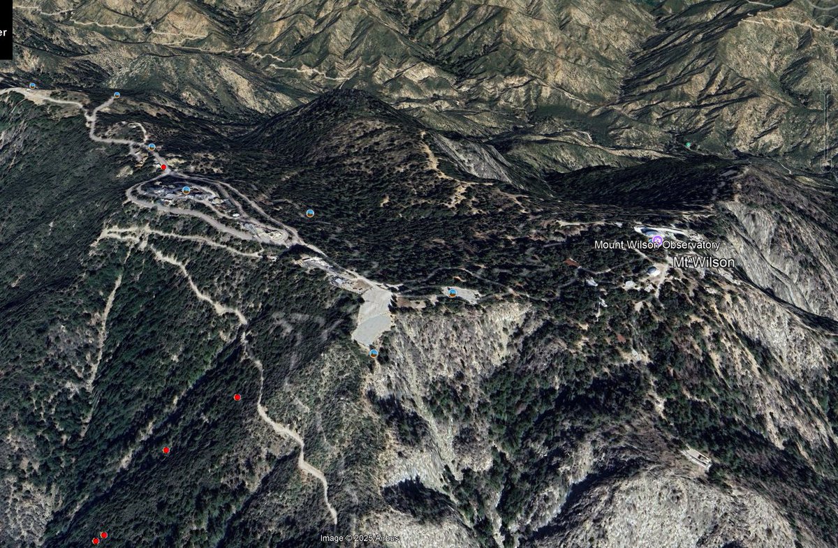 engineco16's tweet photo. @BillMelugin_ And the brush clearance. up there is terrible. On the right is burn scar from the 2020 #BobcatFire https://t.co/hAxShtoutj