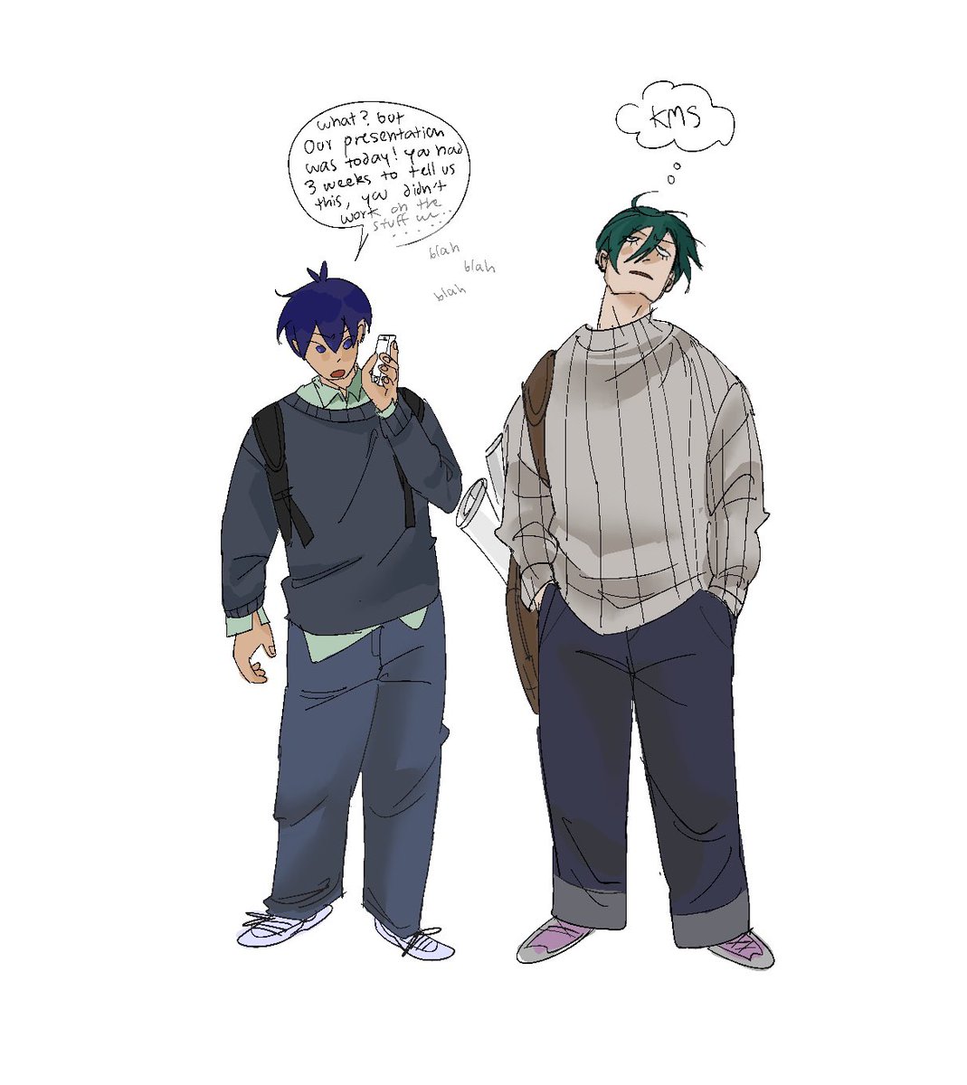 isagigoal's tweet photo. #rnis #bllk but theyre in college and have a group project https://t.co/g719XZWnWv