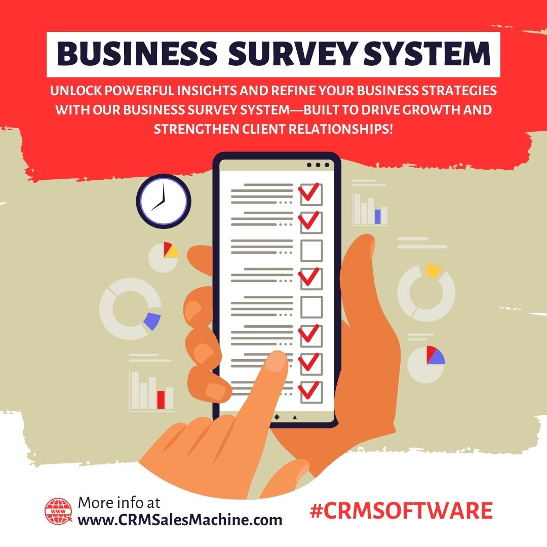 LMRINTL's tweet image. Unlock powerful insights and refine your business strategies with our all-in-one Business Survey System.

Visit CRMSalesMachine.com/business-surve… to learn more.

#CRM #CRMSoftware #CRMProgram #CRMSystem #CRMwithVACompanion #CustomerRelationshipManagement #CustomerRelationshipManager