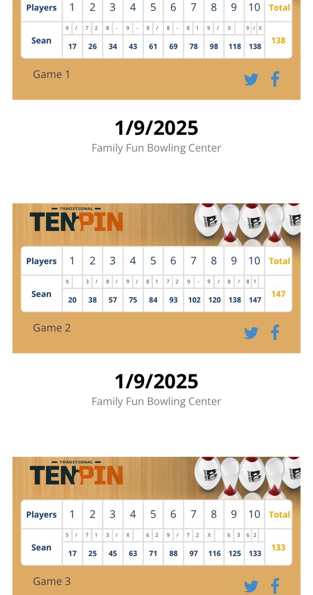 Got my bowling in this week!