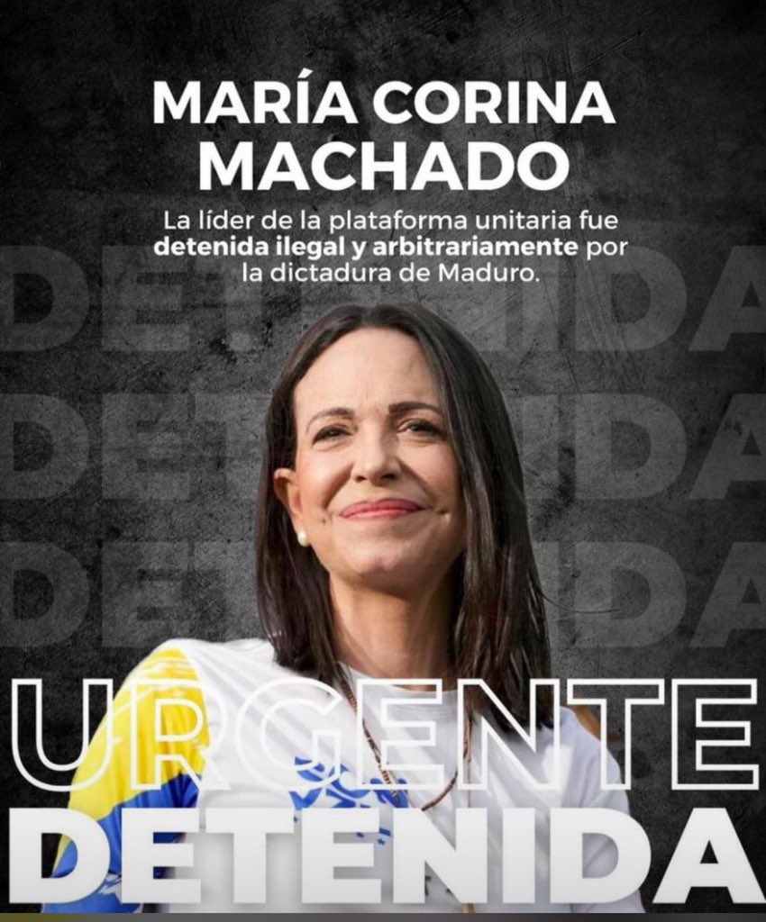 federicoalves's tweet photo. Se llevaron a @MariaCorinaYA https://t.co/wodUQH4B7L