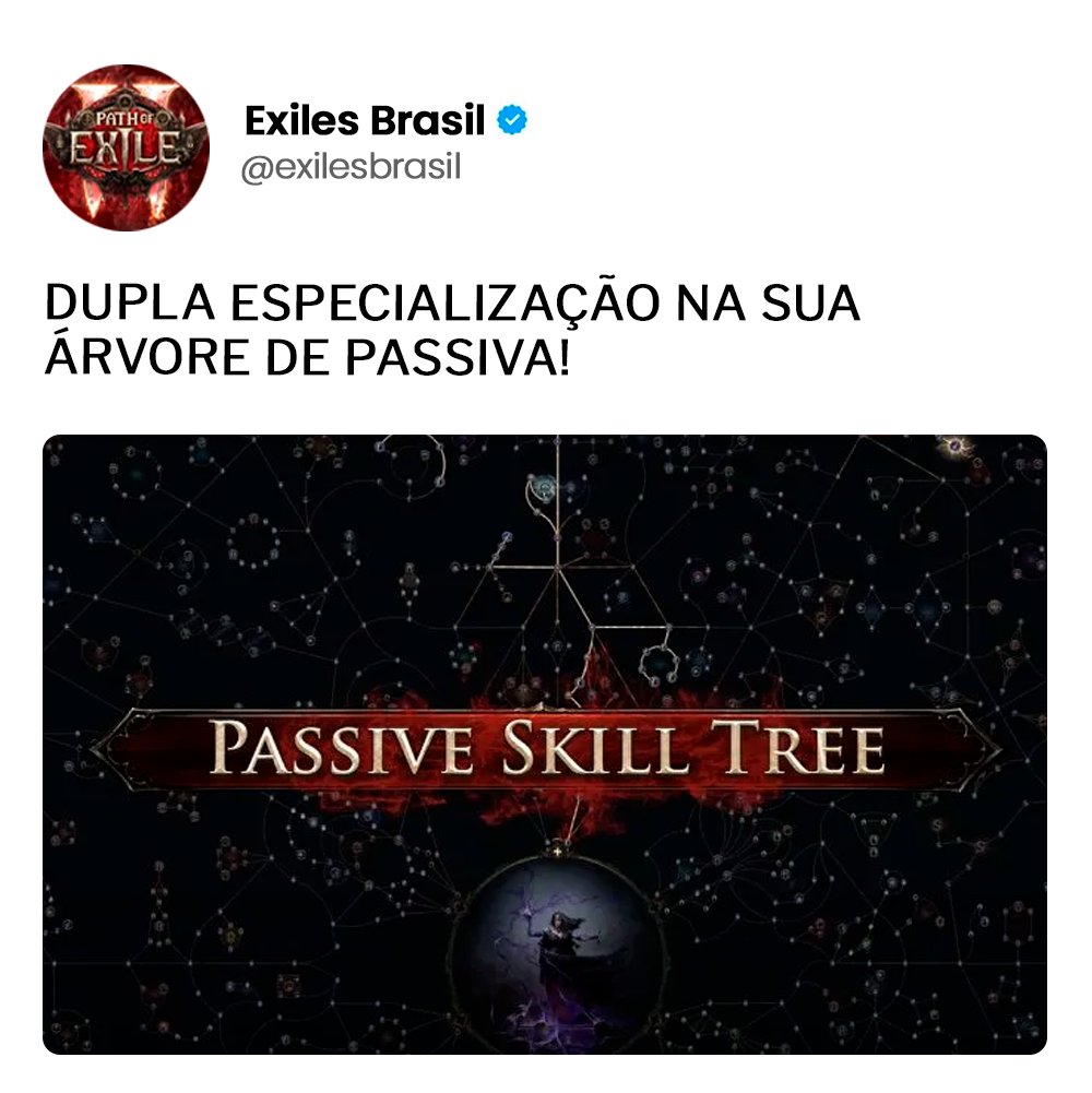 exilesbrasil's tweet photo. Path of Exile 2 oferece diversas possibilidades de builds, incluindo opções híbridas. ⚔️
Uma árvore de habilidades passivas tão vasta proporciona infinitas combinações!
Qual é a sua build favorita? Comente! ⤵
#POE2 #PathOfExileBrasil #BuildsPOE #poebrasil https://t.co/4t8wzZyqTJ