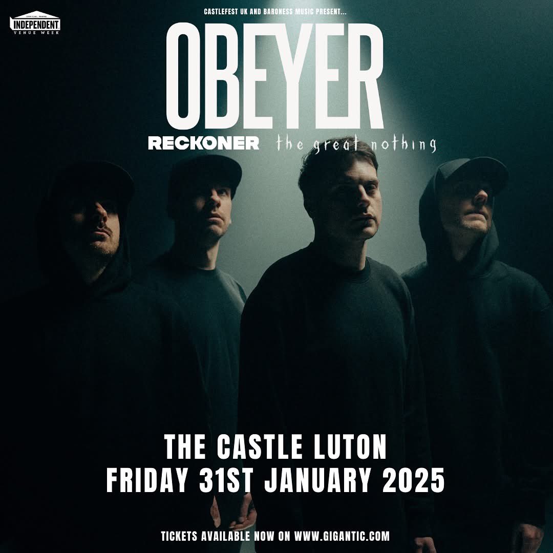 RECKONER (@reckonercult) on Twitter photo Pleased to announce that weāll be joining <a href="/OBEYERband/">OBEYER</a> for their show at <a href="/TheCastleLive/">Castle Live</a> 31st Jan as part of @ivw_uk for our first show of 2025!
Our boys <a href="/thegreattweetUK/">the great nothing</a> are also on the bill so you know itās gonna slap! Shout out <a href="/missvanspronsen/">Baroness Music</a> for putting this on! Pleased to announce that weāll be joining <a href="/OBEYERband/">OBEYER</a> for their show at <a href="/TheCastleLive/">Castle Live</a> 31st Jan as part of @ivw_uk for our first show of 2025!
Our boys <a href="/thegreattweetUK/">the great nothing</a> are also on the bill so you know itās gonna slap! Shout out <a href="/missvanspronsen/">Baroness Music</a> for putting this on!