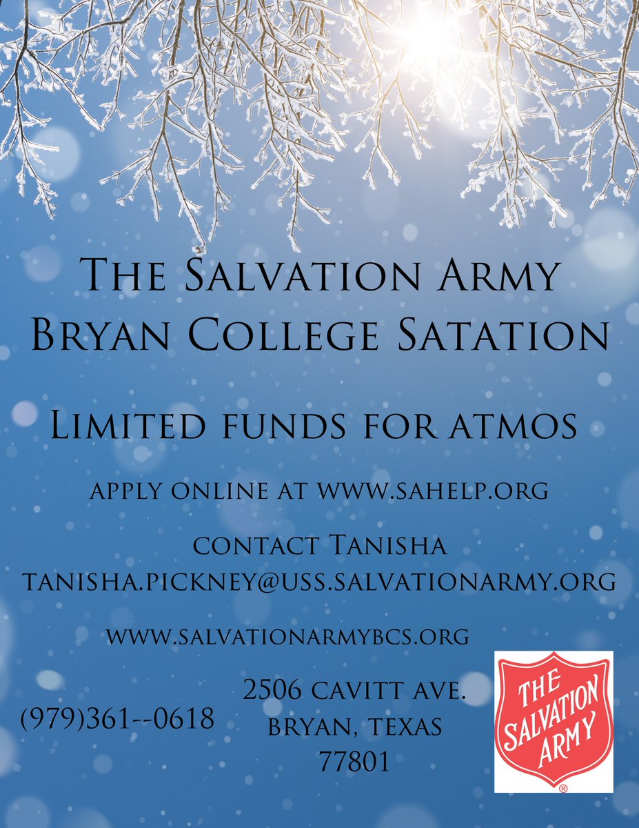 Salvation Army BCS tweet media