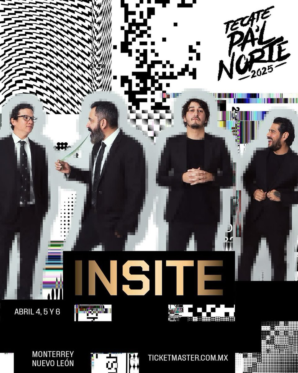 Con su potente sonido y letras emocionales, @RockInsite regresa al <a href="/TecatePalNorte/">Tecate Pal Norte</a>. 🎸🔥

En 2024 la banda estuvo de tour a lo largo del país, incluyendo 3 fechas junto a <a href="/ThermoBand/">Thermo</a>. Su última participación en el festival fue en 2021. 🤘🏼

¡No te pierdas su set el 5 de abril! 💥