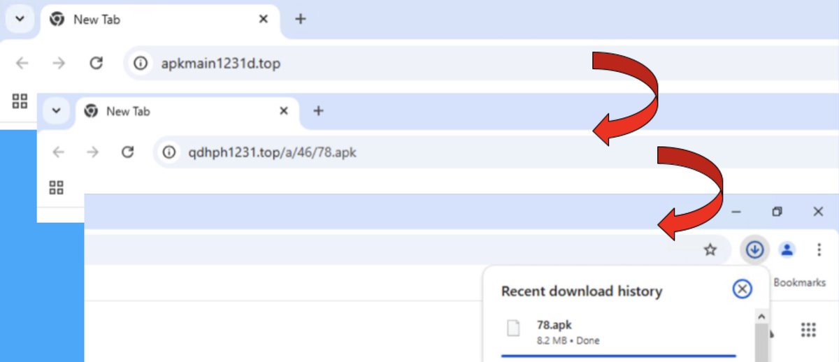 2025-01-09 (Thu): We've found hundreds of #stockpiled domains from an ongoing campaign that started as early as 2024-09-26. Web traffic to these domains redirects to URLs that deliver pornography-themed adware Android #APK files. More info at bit.ly/40d3DGU