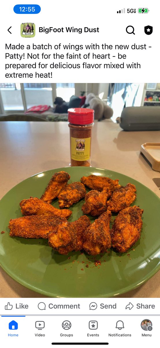 BigFoot Wing Dust’s new flavor- Patty has its first review…thank you <a href="/GrantPsych/">Grant</a>
