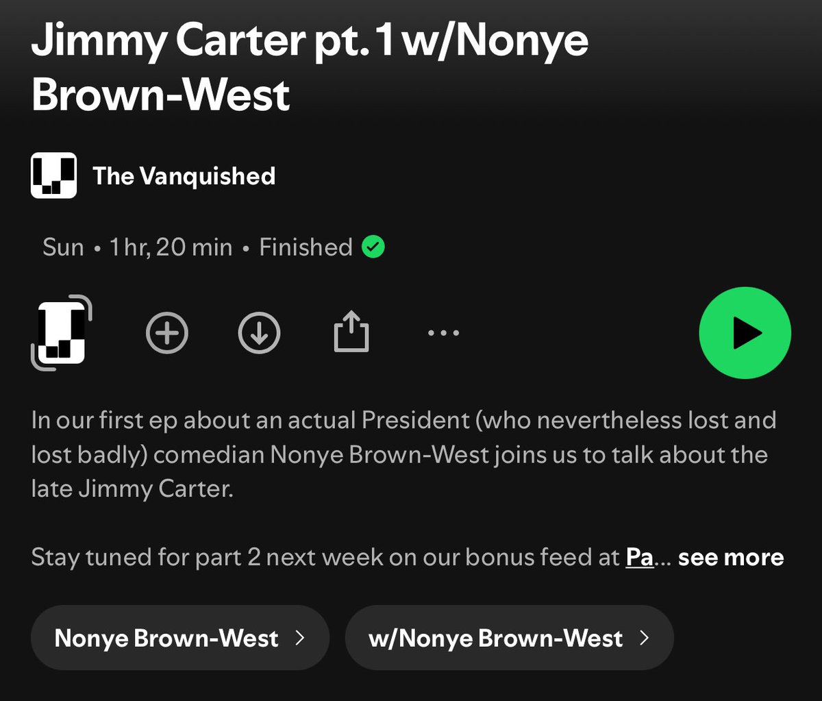 Too Much Context FreddyG 🍉🇵🇸 (@orangefreddyg) on Twitter photo Anders and I wanted to do a podcast to talk about why Jimmy Carter was a bad president and then our guest <a href="/ThatNonye/">Meet the Yams</a> managed to make us look too positive about him. Truly amazing. <a href="/andersleehere/">Anders J Lee</a> <a href="/VanquishedPod/">The Vanquished</a> Anders and I wanted to do a podcast to talk about why Jimmy Carter was a bad president and then our guest <a href="/ThatNonye/">Meet the Yams</a> managed to make us look too positive about him. Truly amazing. <a href="/andersleehere/">Anders J Lee</a> <a href="/VanquishedPod/">The Vanquished</a>