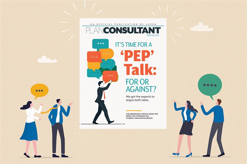 ASPPA's tweet image. The Winter 2025 issue of Plan Consultant is here! 

Dive into the cover story as experts explore how pooled employer plans (PEPs) are reshaping retirement, closing the coverage gap, and driving adoption by larger plans. 

Read now! ow.ly/OuBI50UCyoI

#RetirementPlans #PEPs