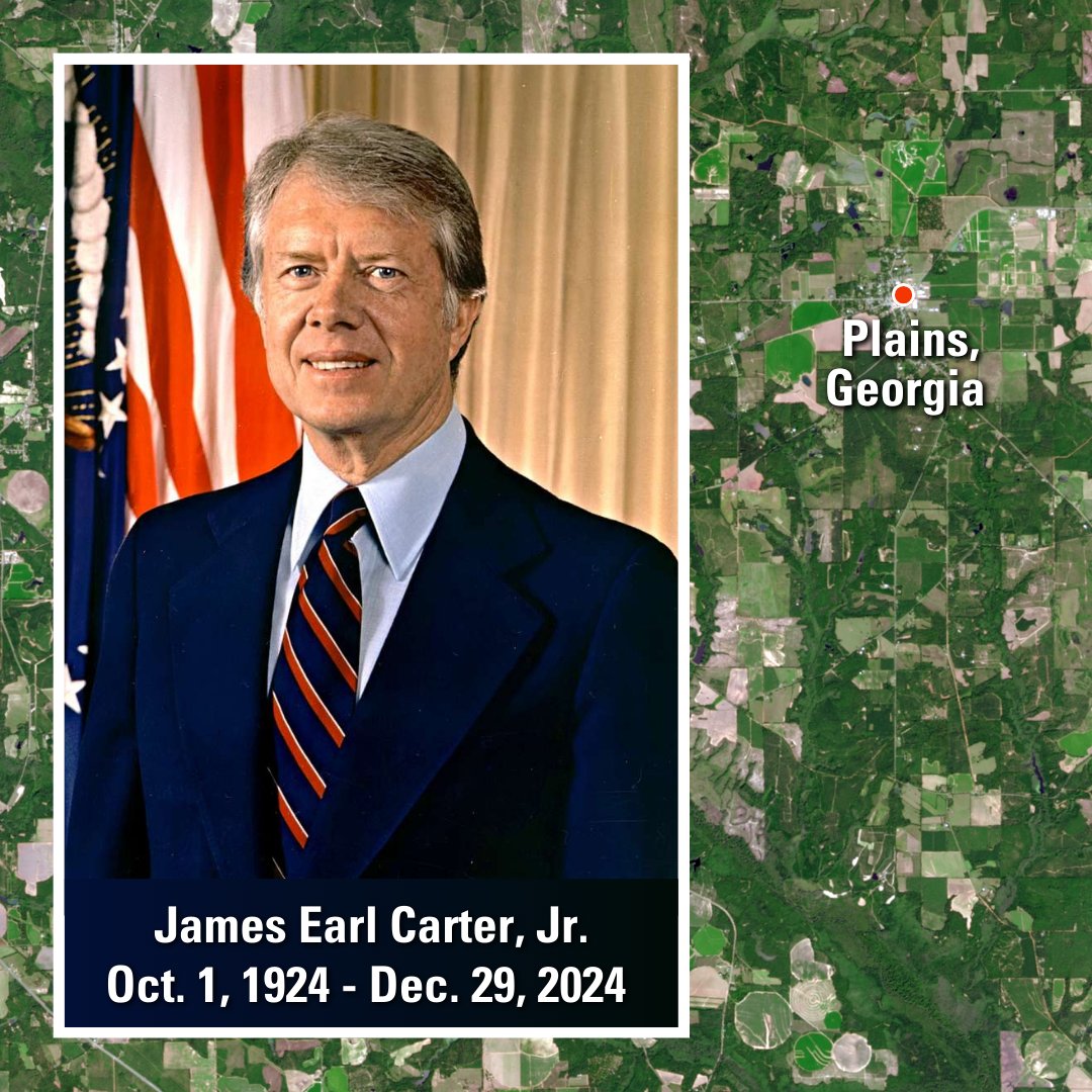 As the world mourns the loss of the 39th President of the U.S., #JimmyCarter, it is also a fitting time to honor his contributions to civilian #RemoteSensing. His review of space policy resulted in a commitment to #Landsat data continuity. Read more here: my.asprs.org/landsat