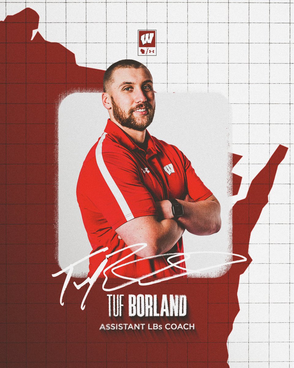 Wisconsin Football (@badgerfootball) on Twitter photo Wisconsin football announces that Tuf Borland has been promoted to assistant linebackers coach.
Congrats, <a href="/TufBorland/">Tuf Borland</a>!
๐| go.wisc.edu/inrk9v
#OnWisconsin Wisconsin football announces that Tuf Borland has been promoted to assistant linebackers coach.
Congrats, <a href="/TufBorland/">Tuf Borland</a>!
๐| go.wisc.edu/inrk9v
#OnWisconsin