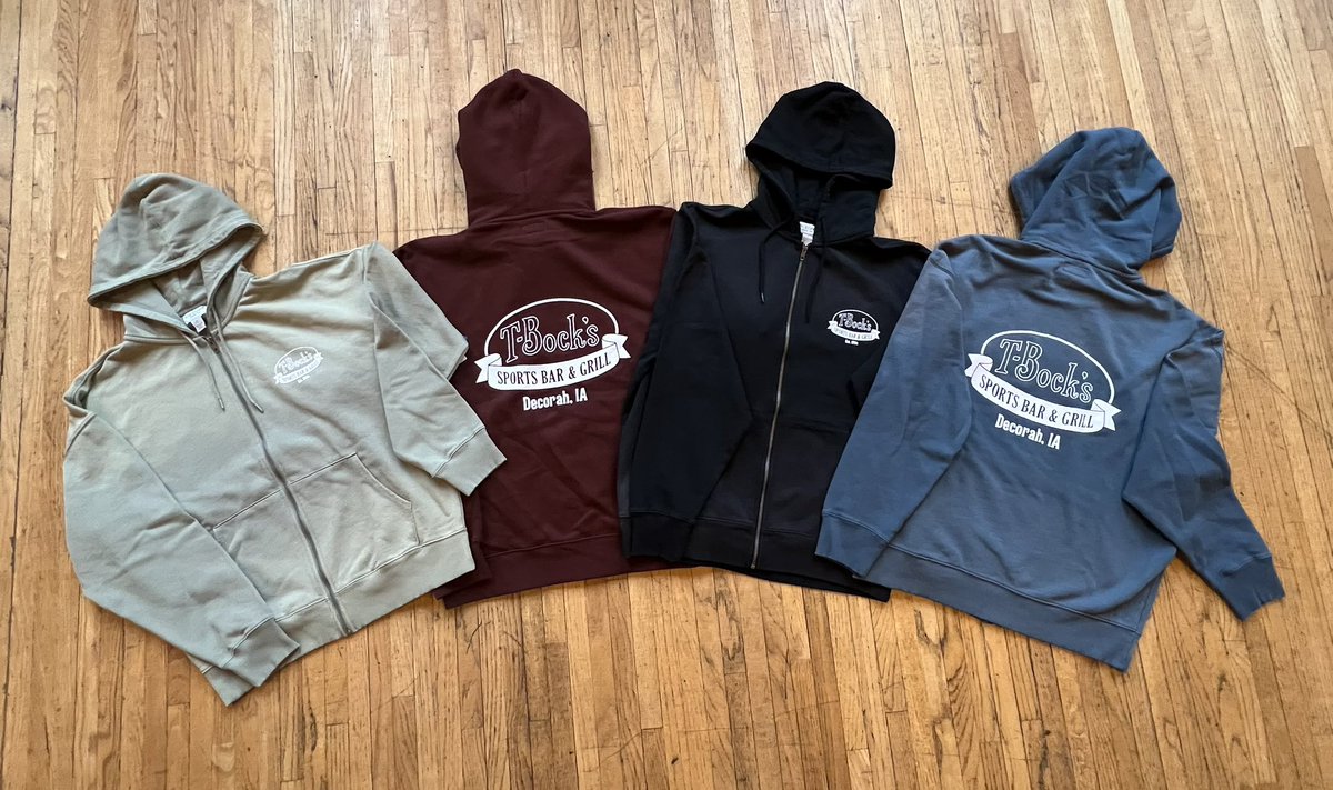 Christmas might be over, but…it’s never too late for a NEW hoodie!!!

Check out our new full zip logo hoodie along with other great items!

tbocks.com/shop