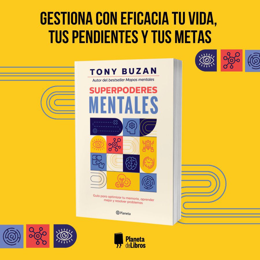 PlanetaLibrosCo's tweet photo. Superpoderes mentales de #TonyBuzan

Por primera vez está disponible la caja de herramientas completa de Tony Buzan: https://t.co/Dpa7SFffQ3

Una guía que desarrolló a lo largo de su vida para ayudar a miles de personas en todo el mundo.

#CreemosEnLosLibros #MapasMentales https://t.co/s4svDHwCkZ