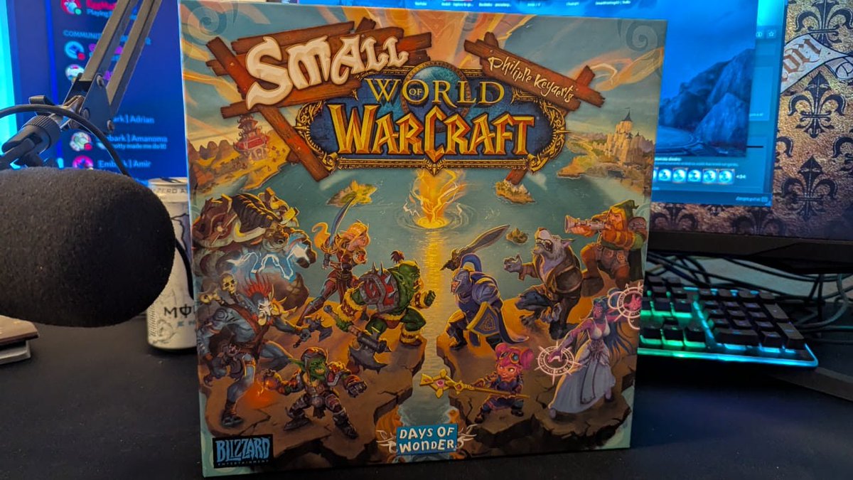 WoW de mesa ¯\_(ツ)_/¯

En en rato unboxing y a ver de que va >
 kick.com/amalion 🟢