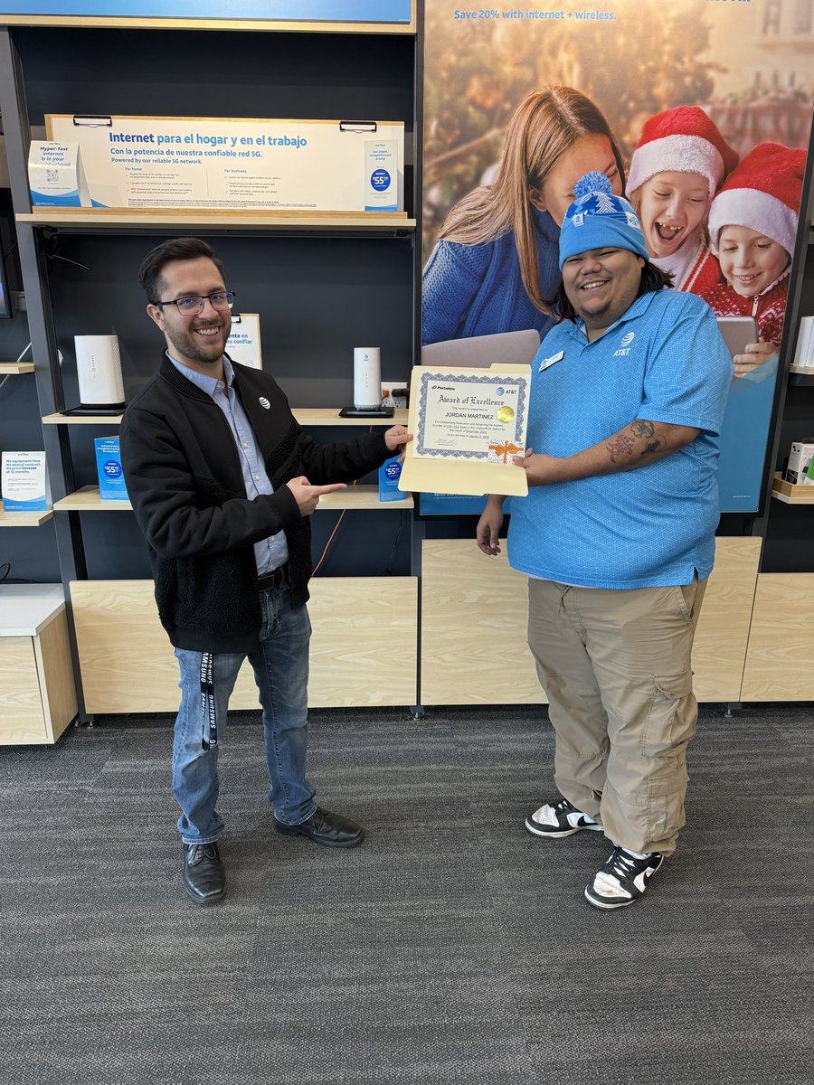 Brandon Morales-Hanks (@portableshanks) on Twitter photo We want to recognize where recognition is due!
Thank you Micheal Gross, Maria Chavez and Jordan Martinez for killing our HTP, AIA and CRU metrics last month!
A little certificate and a gift card.
From our leadership, more recognition to come! <a href="/Kevin14188111/">KevinJones_910</a> @ATTPortablesEVD We want to recognize where recognition is due!
Thank you Micheal Gross, Maria Chavez and Jordan Martinez for killing our HTP, AIA and CRU metrics last month!
A little certificate and a gift card.
From our leadership, more recognition to come! <a href="/Kevin14188111/">KevinJones_910</a> @ATTPortablesEVD