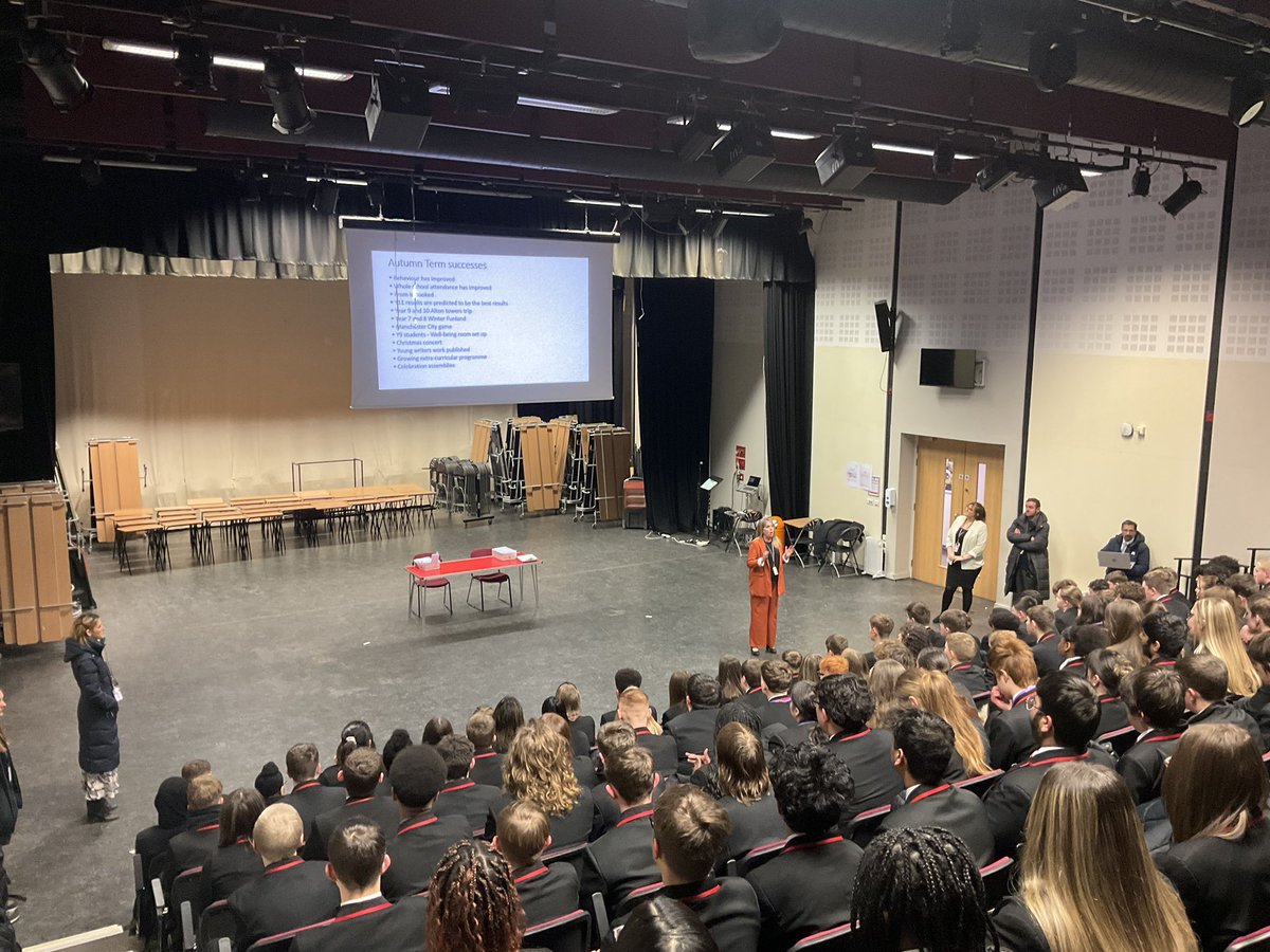Assembly today was held by our senior vice principal Miss Bott. Showing year 10 the successes we have had as a school through the autumn term and what more we can achieve in the upcoming terms. #teamworkmakesthedreamwork #teamyear10 ⭐ <a href="/Gospel_Oak_/">Gospel Oak School</a>
