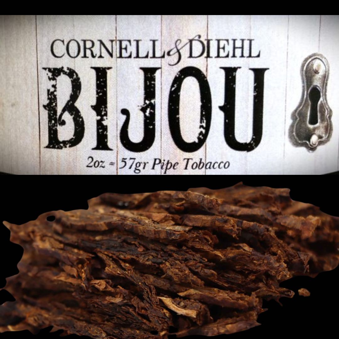 GordsSmokeShop's tweet image. 50g of pure elegance. Bijou flake tobacco brings 2003 vintage red Virginias, a kiss of honey, and small-leafed Katerini into perfect harmony. No frills, just flavor. Time to let this gem shine. 🍂✨ 

#BijouBliss #FlakePerfection #LocalSmokeShop