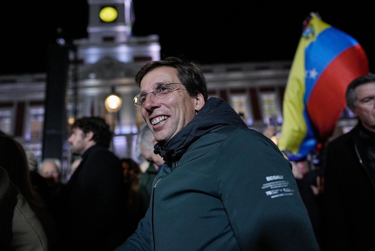 Ante la tiranía del régimen criminal de Maduro y la detención violenta de <a href="/MariaCorinaYA/">María Corina Machado</a> , Madrid se alza por la libertad.

Madrid, con una Venezuela libre.