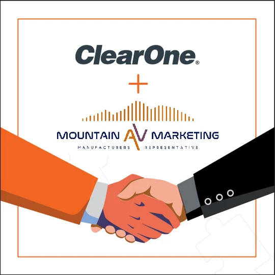ClearOne Appoints Mountain AV Marketing as Manufacturer Representative for an Expanded Territory Including Utah, Colorado, Wyoming, Idaho, and Montana.

Read more at: hubs.ly/Q031YBMb0