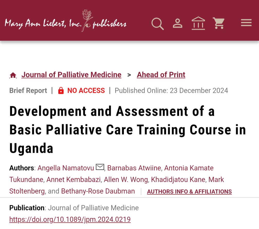 ms_angella's tweet photo. Excited to share our latest publication

This study highlights the significant impact of targeted education in enhancing PC competencies in LMI countries.

Training is crucial to improving patient outcomes and bridging the gap in access to PC services.

 https://t.co/mxpr6qsjX5 https://t.co/YFkg3nwzFm