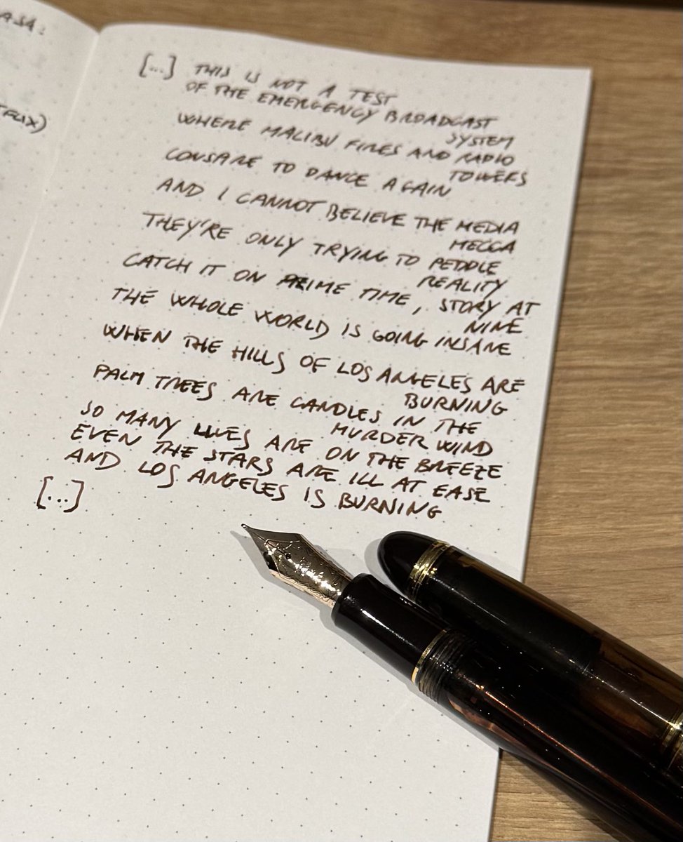 Back in 2004 (when I was, like Sheena a punk rocker) my beloved Bad Religion have already predicted what’s going on in Los Angeles (from: “Los Angeles is burning” ⬇️ youtu.be/BxoD9zWY9Rg?si… )