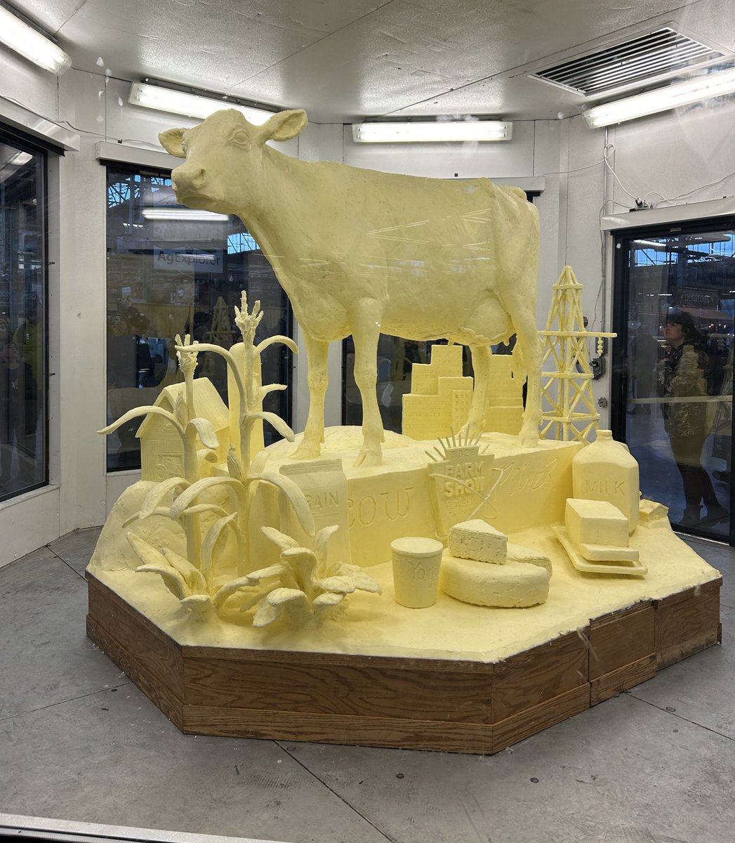 ExploreHbg's tweet photo. So much fun to be had at the PA Farm Show @FarmShowComplex! Today, we visited the baby goats, kissing cows, alpacas, floral design competition, and the butter sculpture, just to name a few! The farm show is on until this Saturday, Jan 11th. 

#explorehbg #harrisburg https://t.co/pZ1zV3c7It