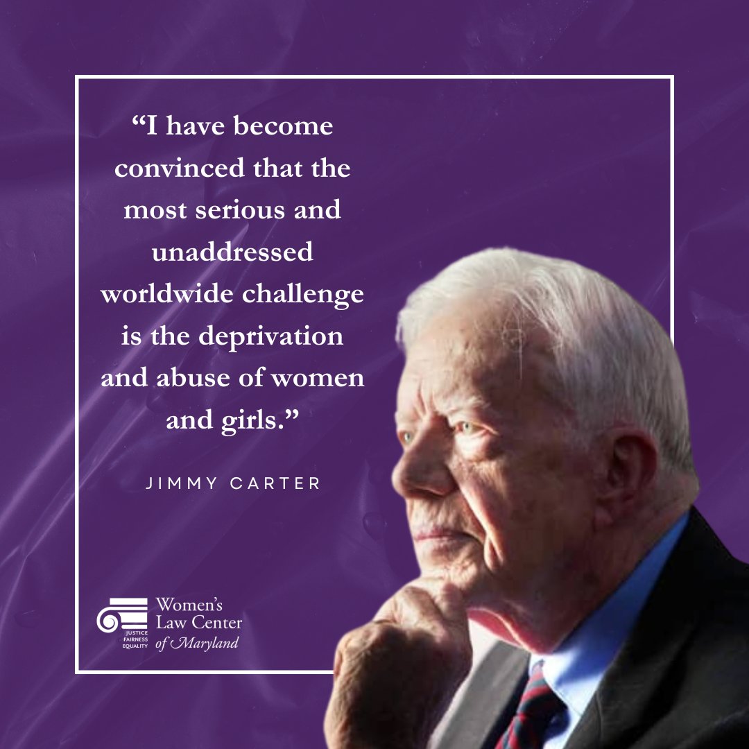 Thank you, President Jimmy Carter, for your lifelong dedication to promoting women’s safety, security, and equality. Your commitment to human rights and gender empowerment is a legacy that continues to inspire us. We will not stop.